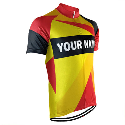 Customized Colorful Men's Cycling Jersey Short Sleeve