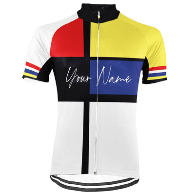 Customized Colorful Men's Cycling Jersey Short Sleeve