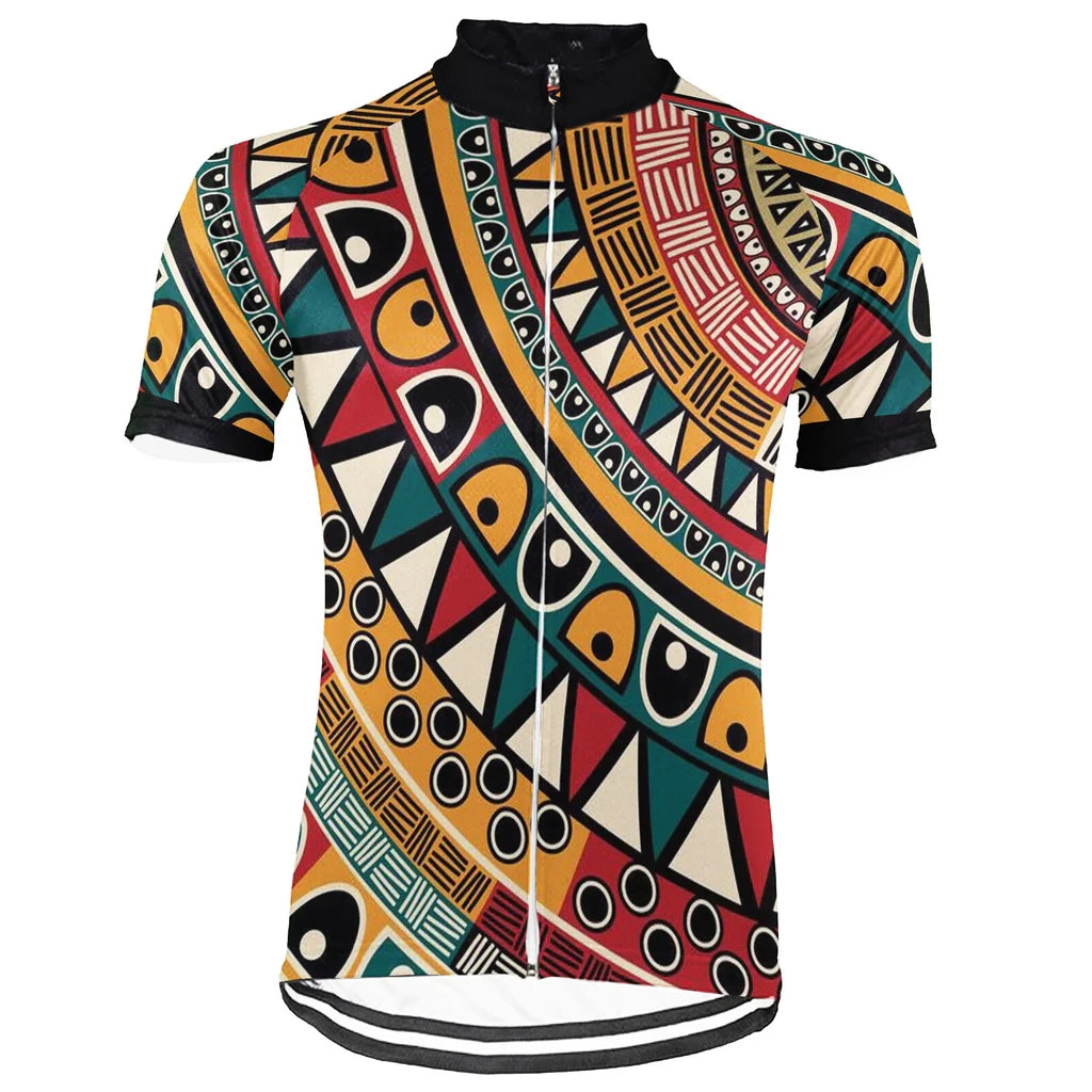 Customized Colorful Men's Cycling Jersey Short Sleeve
