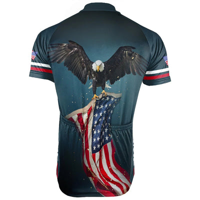 Customized USA America Men's Cycling Jersey Short Sleeve