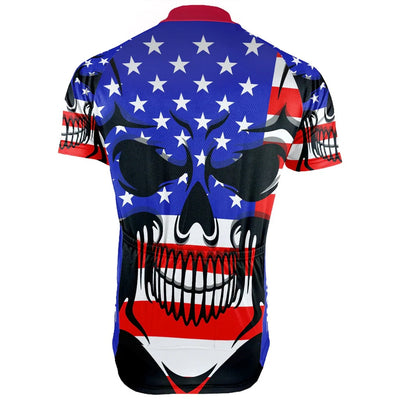 Customized USA America Men's Cycling Jersey Short Sleeve