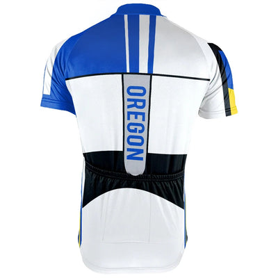 Custom Oregon Men's Short Sleeve Cycling Jersey