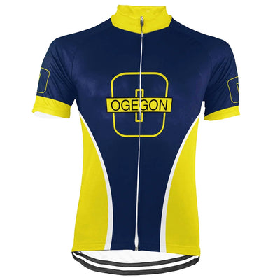 Custom Oregon Men's Short Sleeve Cycling Jersey