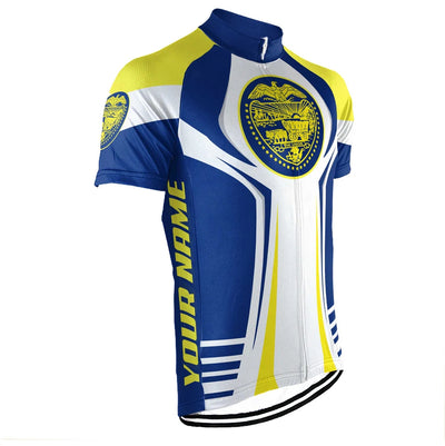 Custom Oregon Men's Short Sleeve Cycling Jersey