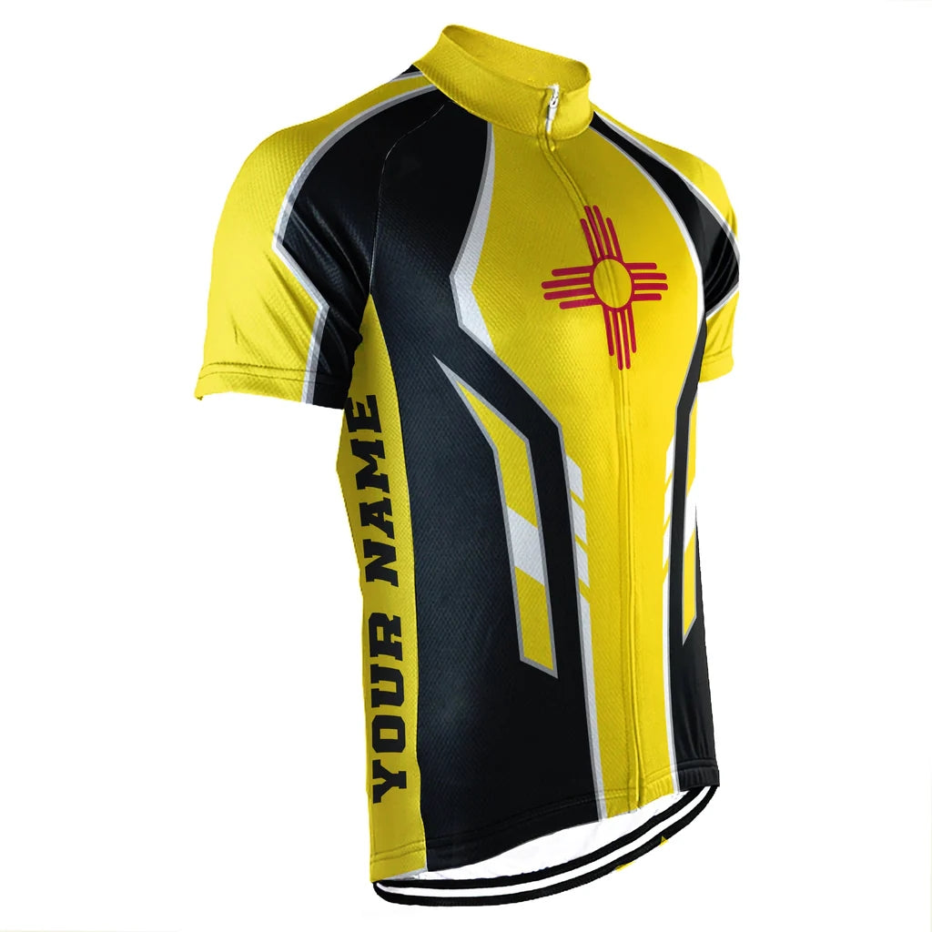 Customized New Mexico Men's Short Sleeve Cycling Jersey
