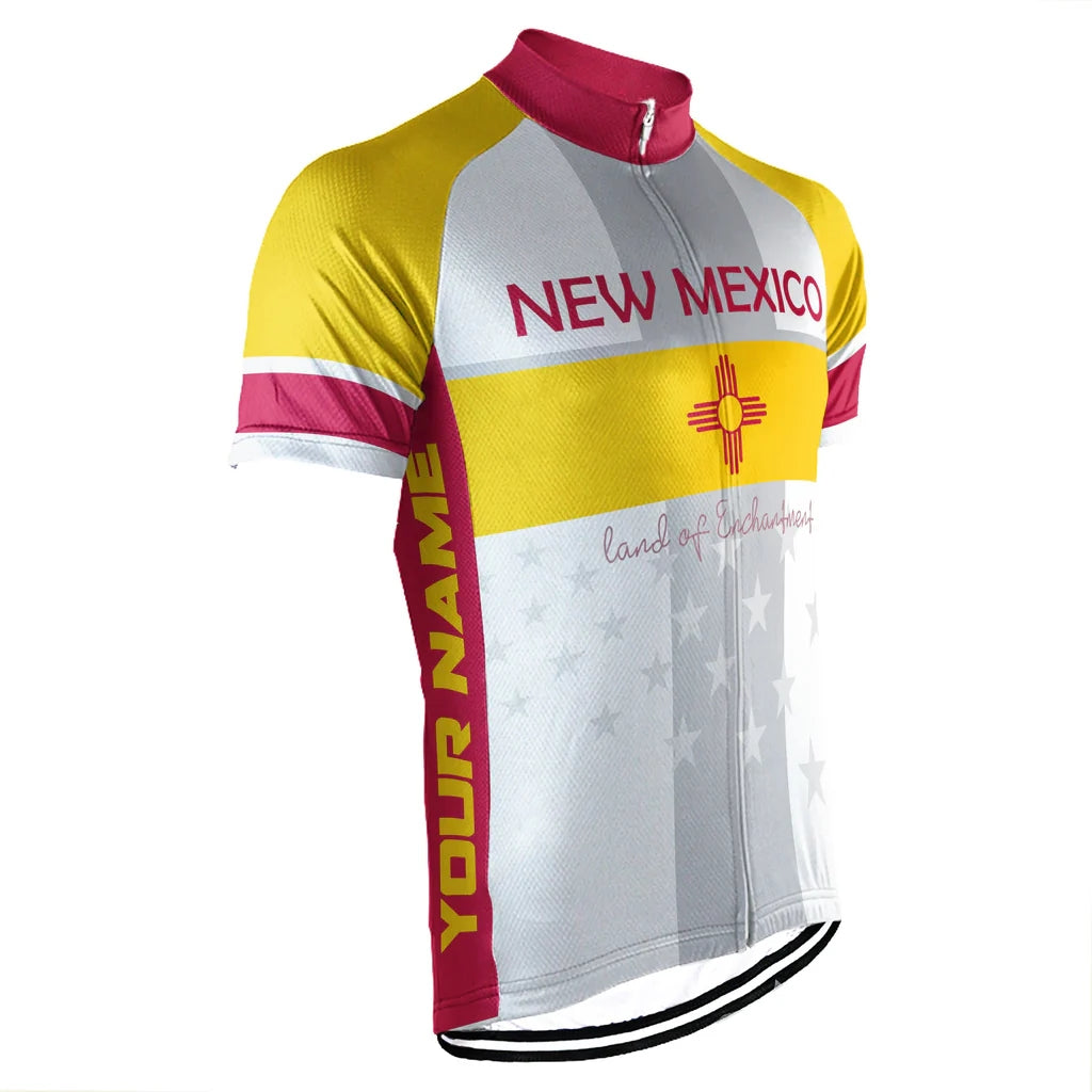Customized New Mexico Men's Short Sleeve Cycling Jersey