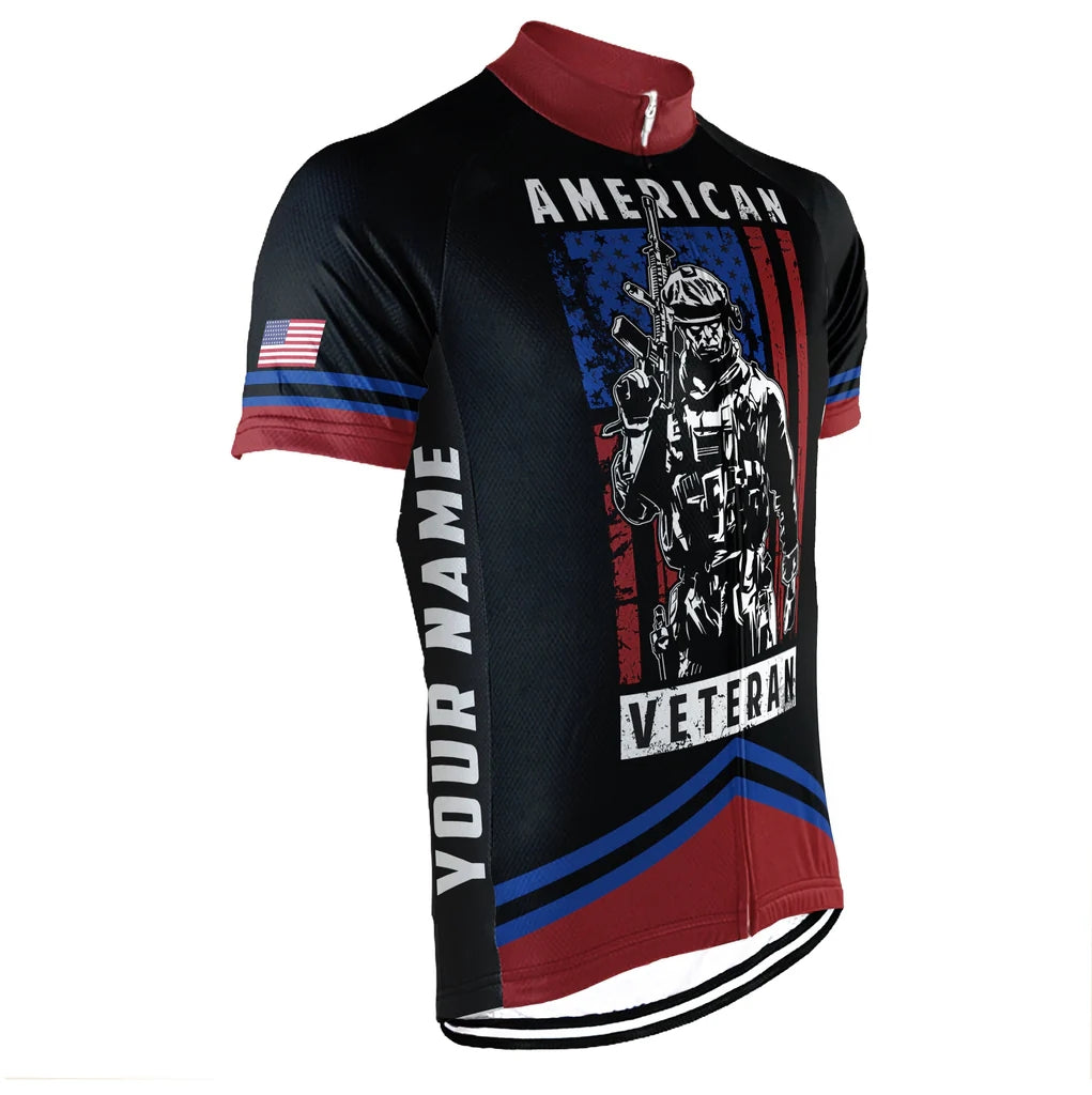 Customized Veteran Men's Cycling Jersey Short Sleeve