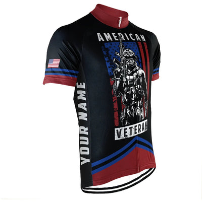 Customized Veteran Men's Cycling Jersey Short Sleeve