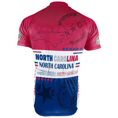 Customized North Carolina Men's Short Sleeve Cycling Jersey