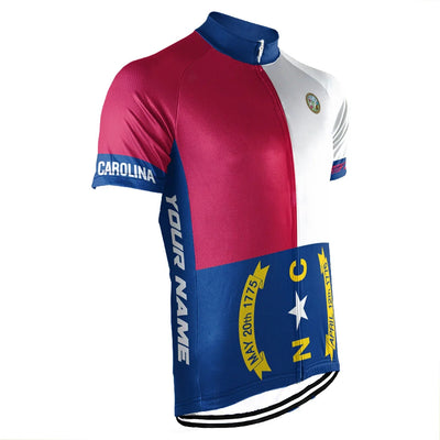 Customized North Carolina Men's Short Sleeve Cycling Jersey