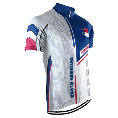 Customized North Carolina Men's Short Sleeve Cycling Jersey
