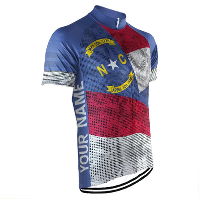 Customized North Carolina Men's Short Sleeve Cycling Jersey