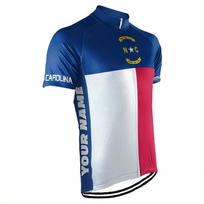 Customized North Carolina Men's Short Sleeve Cycling Jersey