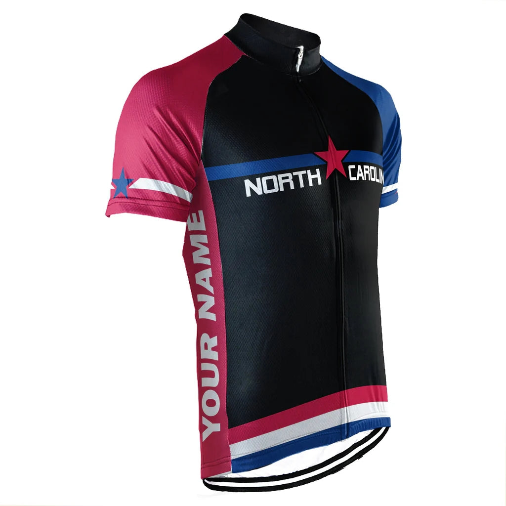 Customized North Carolina Men's Short Sleeve Cycling Jersey