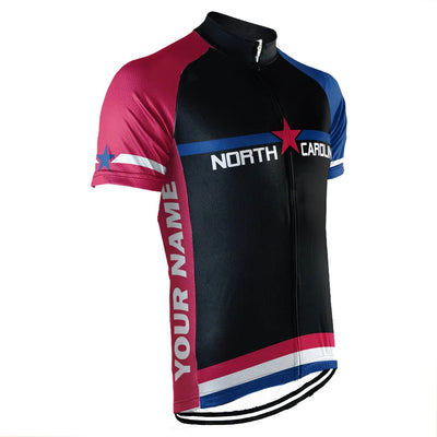 Customized North Carolina Men's Short Sleeve Cycling Jersey