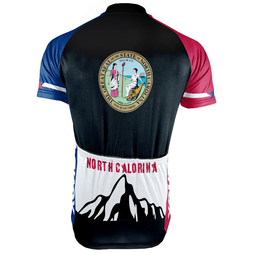 Customized North Carolina Men's Short Sleeve Cycling Jersey