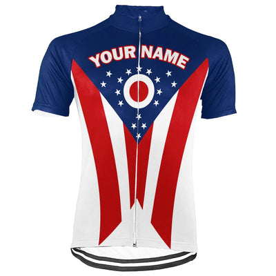 Customized Ohio Men's Short Sleeve Cycling Jersey
