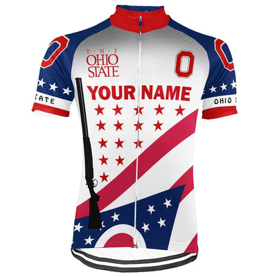 Customized Ohio Men's Short Sleeve Cycling Jersey