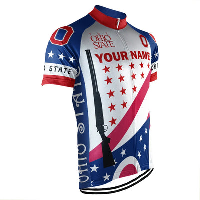 Customized Ohio Men's Short Sleeve Cycling Jersey