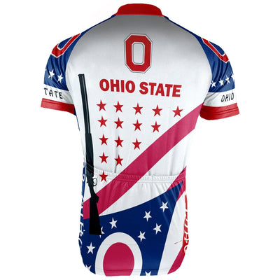 Customized Ohio Men's Short Sleeve Cycling Jersey