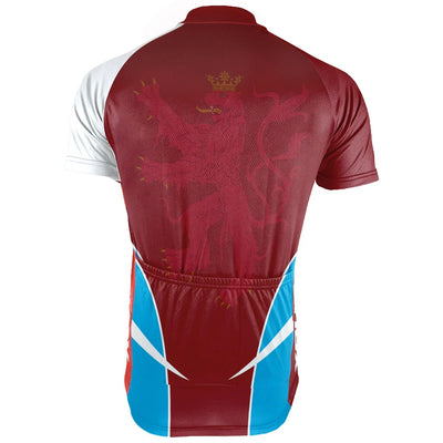 Customized Luxembourg Men's Cycling Jersey Short Sleeve
