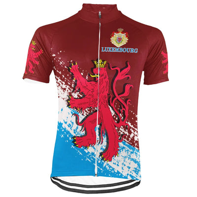 Customized Luxembourg Men's Cycling Jersey Short Sleeve