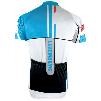 Customized Luxembourg Men's Cycling Jersey Short Sleeve