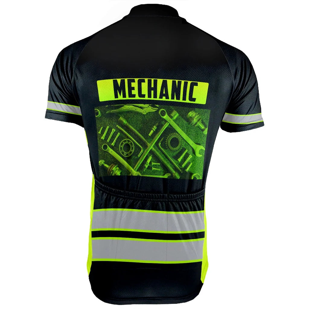Customized Mechanic Men's Cycling Jersey Short Sleeve