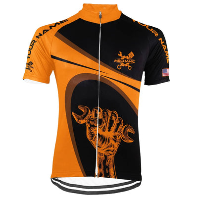 Customized Mechanic Men's Cycling Jersey Short Sleeve