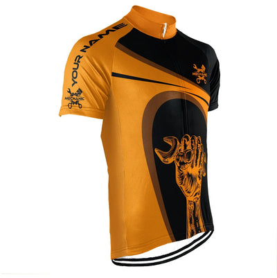 Customized Mechanic Men's Cycling Jersey Short Sleeve