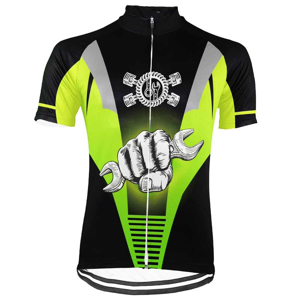 Customized Mechanic Men's Cycling Jersey Short Sleeve