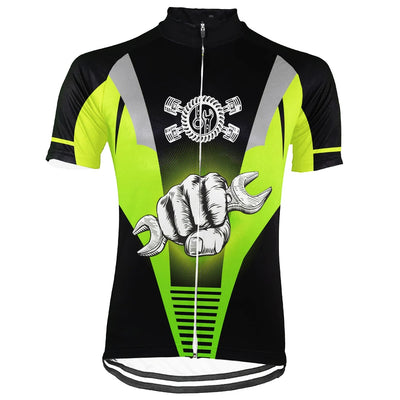 Customized Mechanic Men's Cycling Jersey Short Sleeve