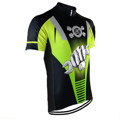 Customized Mechanic Men's Cycling Jersey Short Sleeve