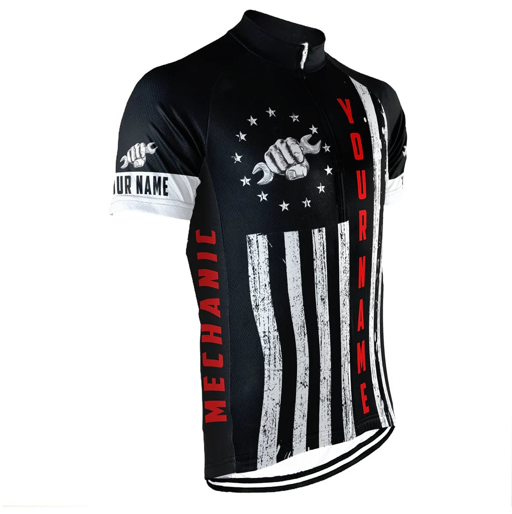 Customized Mechanic Men's Cycling Jersey Short Sleeve