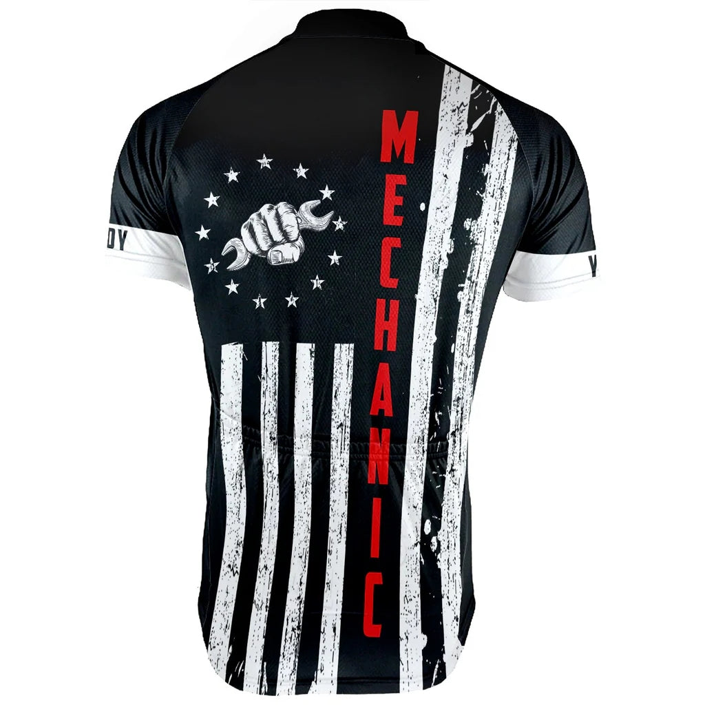 Customized Mechanic Men's Cycling Jersey Short Sleeve