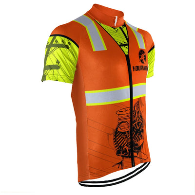 Customized Electrician Men's Cycling Jersey Short Sleeve