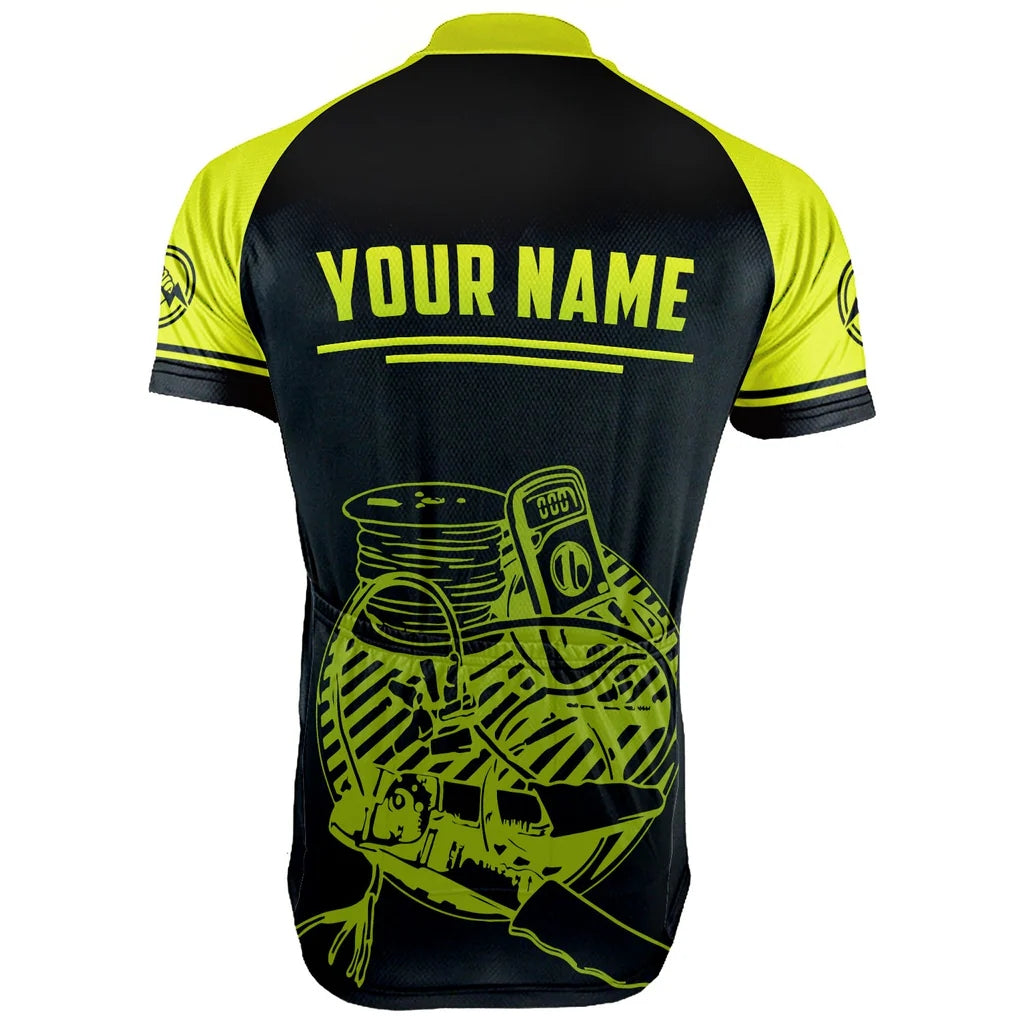 Customized Electrician Men's Cycling Jersey Short Sleeve