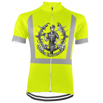 Customized Electrician Men's Cycling Jersey Short Sleeve