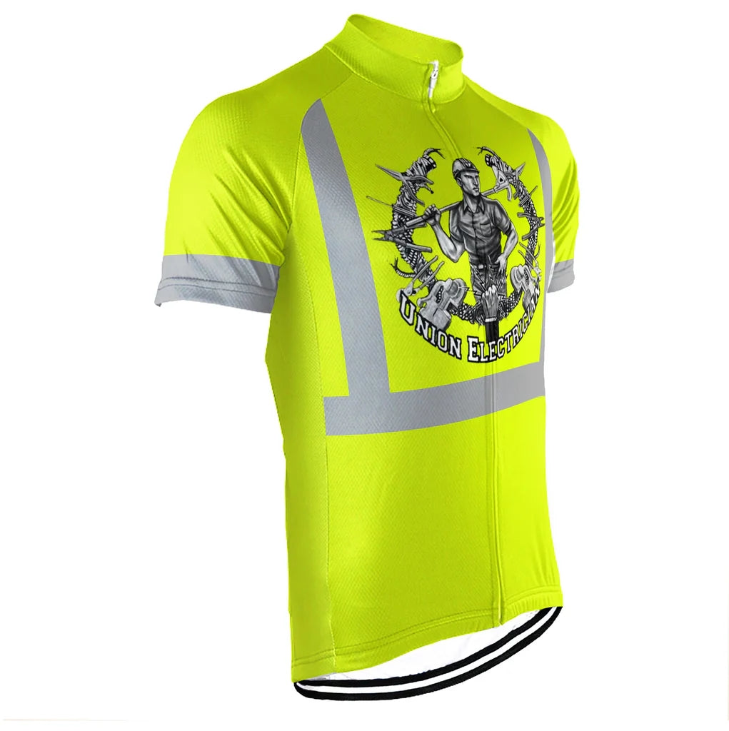 Customized Electrician Men's Cycling Jersey Short Sleeve
