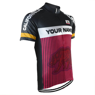 Customized California  Men's Cycling Jersey Short Sleeve