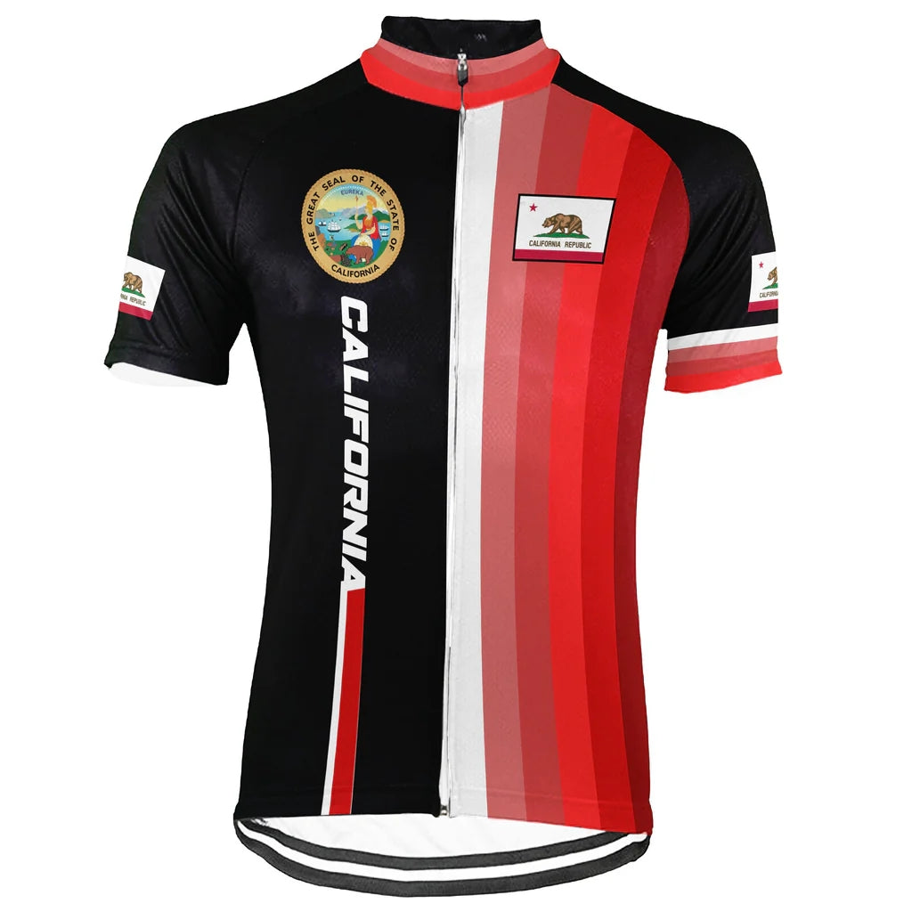 Customized California  Men's Cycling Jersey Short Sleeve