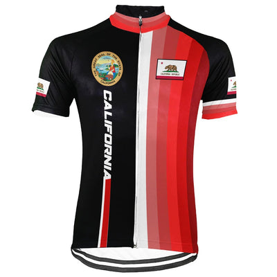 Customized California  Men's Cycling Jersey Short Sleeve