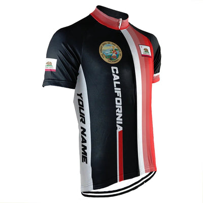 Customized California  Men's Cycling Jersey Short Sleeve