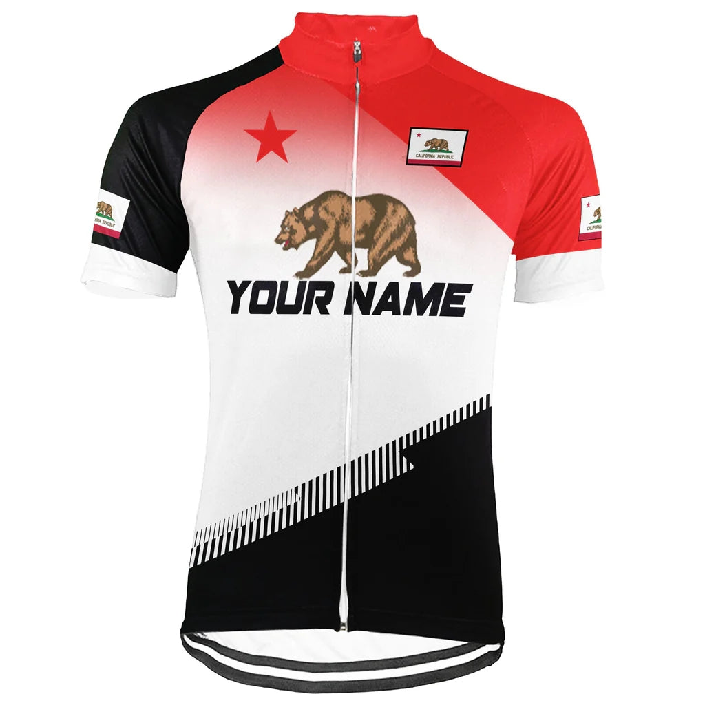 Customized California  Men's Cycling Jersey Short Sleeve