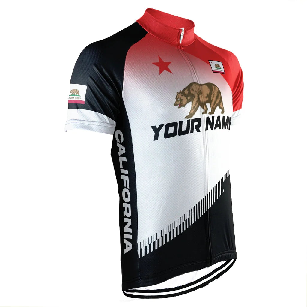 Customized California  Men's Cycling Jersey Short Sleeve