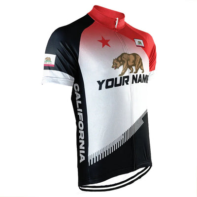 Customized California  Men's Cycling Jersey Short Sleeve