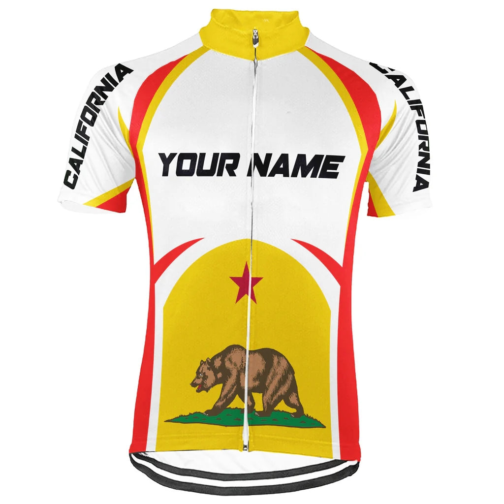 Customized California  Men's Cycling Jersey Short Sleeve