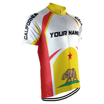 Customized California  Men's Cycling Jersey Short Sleeve