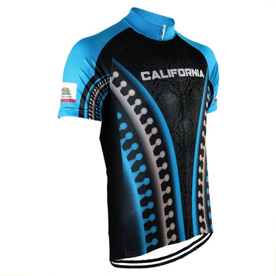 Customized California  Men's Cycling Jersey Short Sleeve