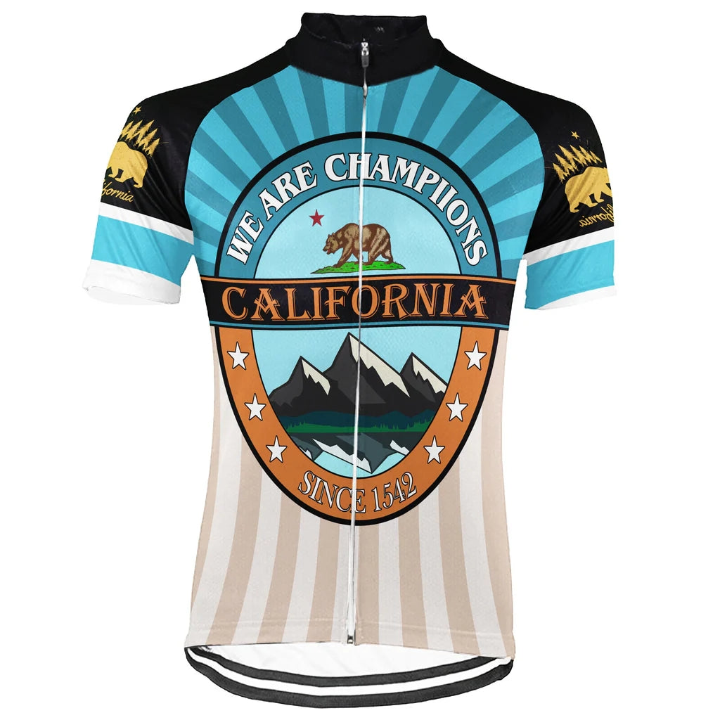 Customized california Men's Cycling Jersey Short Sleeve